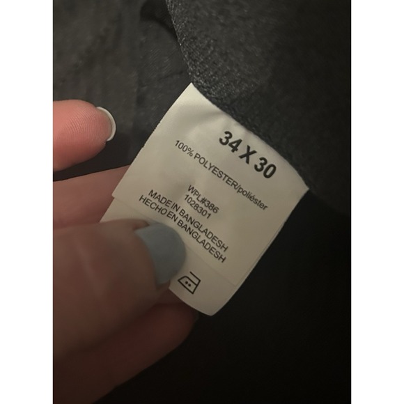 HAGGAR Mens 34x30 Blue  Golf Performance Dress‎ Pant Stretch Straight Flex - Picture 7 of 9